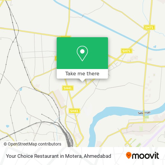 Your Choice Restaurant in Motera map