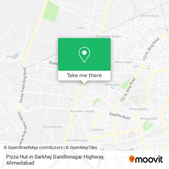 Pizza Hut in Sarkhej Gandhinagar Highway map