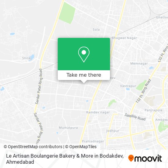 Le Artisan Boulangerie Bakery & More in Bodakdev map
