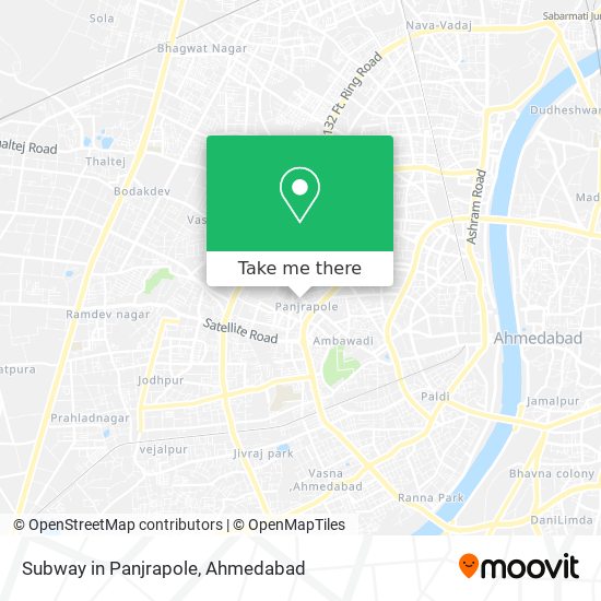 Subway in Panjrapole map