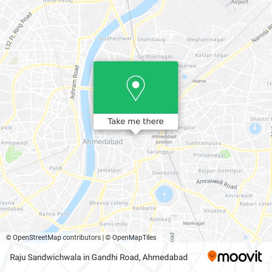 Raju Sandwichwala in Gandhi Road map