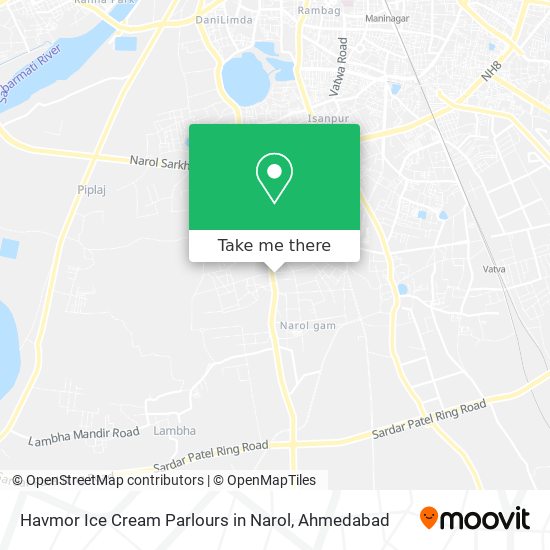 Havmor Ice Cream Parlours in Narol map