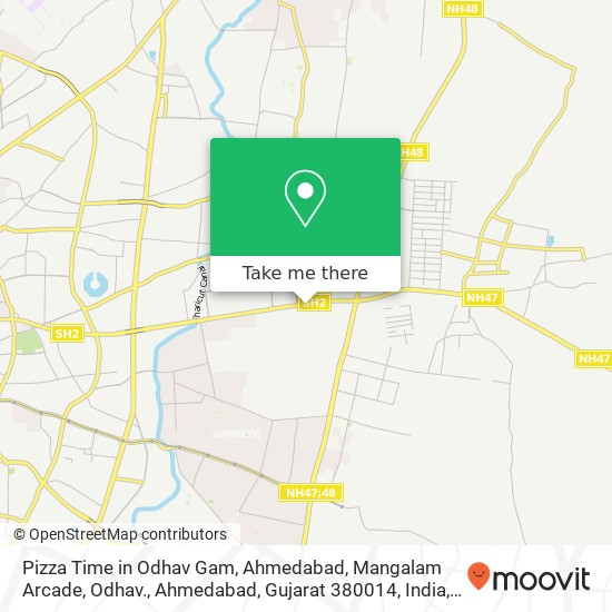 Pizza Time in Odhav Gam, Ahmedabad, Mangalam Arcade, Odhav., Ahmedabad, Gujarat 380014, India map