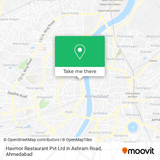 Havmor Restaurant Pvt Ltd in Ashram Road map