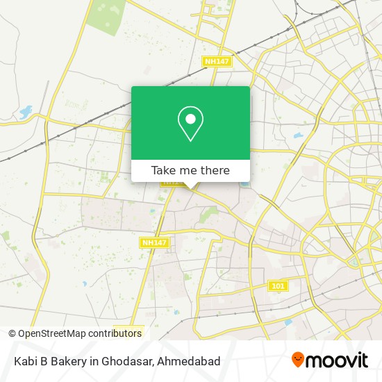 Kabi B Bakery in Ghodasar map