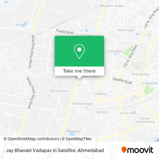 Jay Bhavani Vadapav in Satellite map