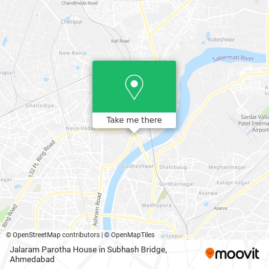 Jalaram Parotha House in Subhash Bridge map