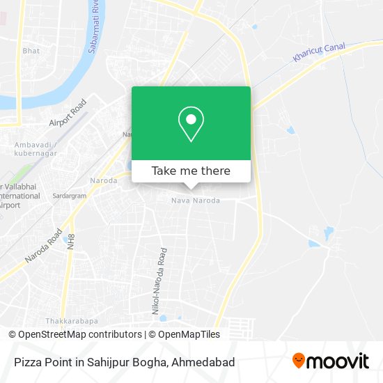 Pizza Point in Sahijpur Bogha map