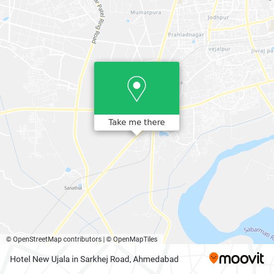 Hotel New Ujala in Sarkhej Road map