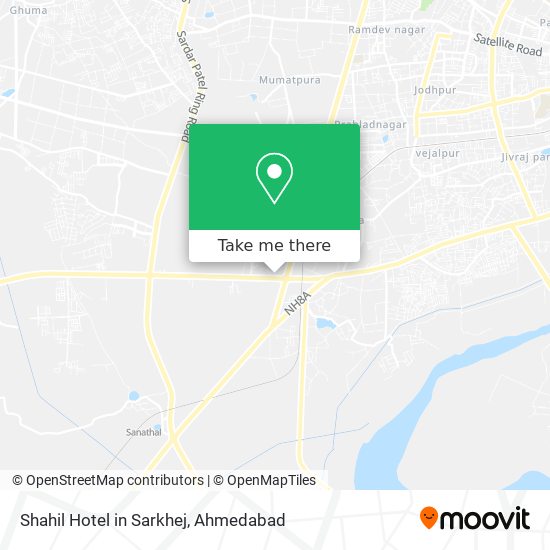 Shahil Hotel in Sarkhej map