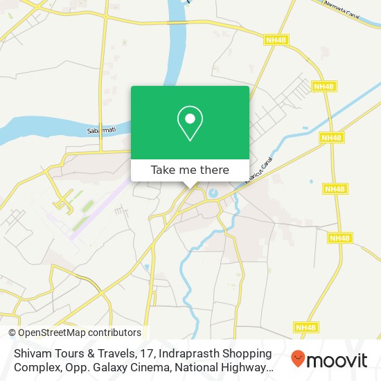 Shivam Tours & Travels, 17, Indraprasth Shopping Complex, Opp. Galaxy Cinema, National Highway No.- map
