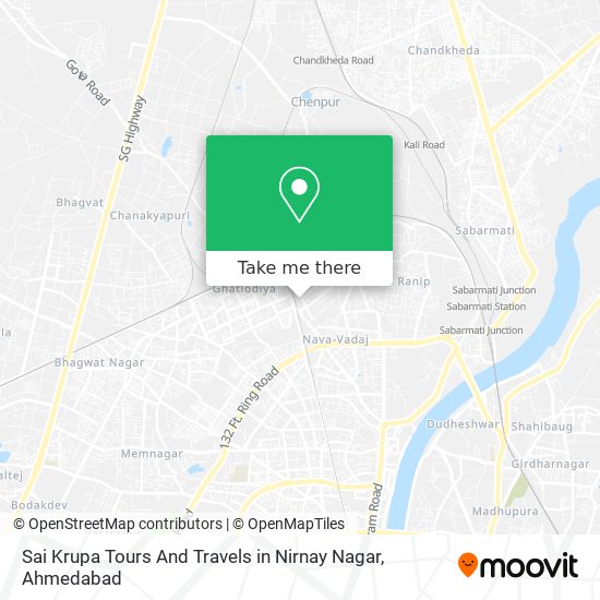 Sai Krupa Tours And Travels in Nirnay Nagar map