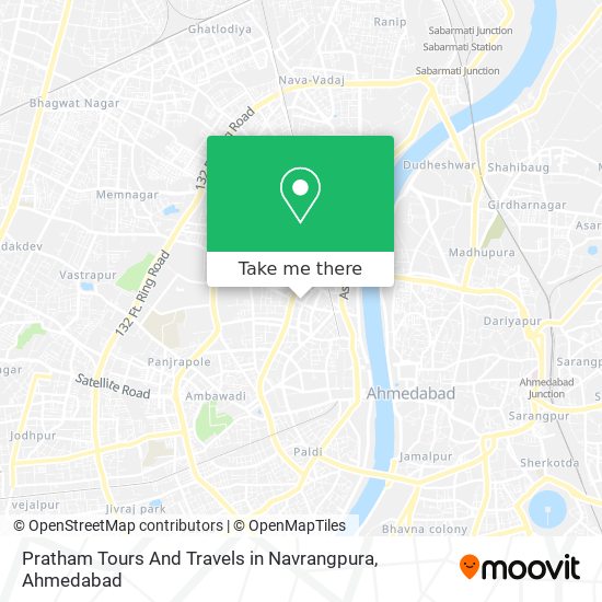 Pratham Tours And Travels in Navrangpura map
