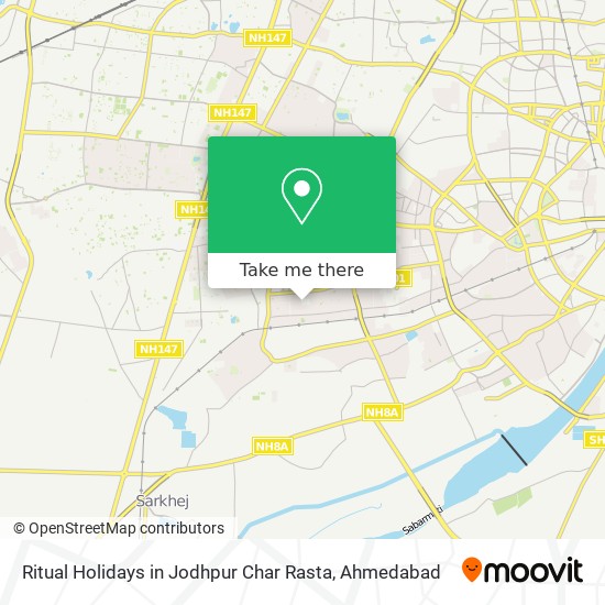 Ritual Holidays in Jodhpur Char Rasta map