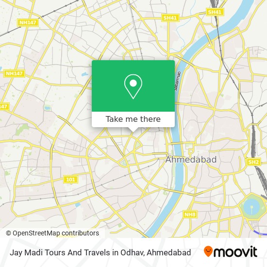 Jay Madi Tours And Travels in Odhav map