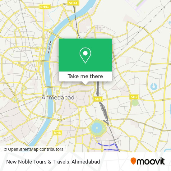 New Noble Tours & Travels map