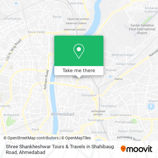 Shree Shankheshwar Tours & Travels in Shahibaug Road map