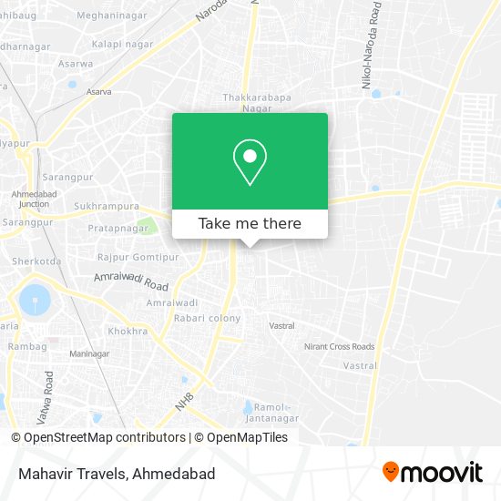 Mahavir Travels map