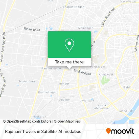 Rajdhani Travels in Satellite map