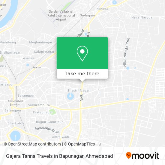 Gajera Tanna Travels in Bapunagar map