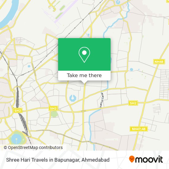 Shree Hari Travels in Bapunagar map