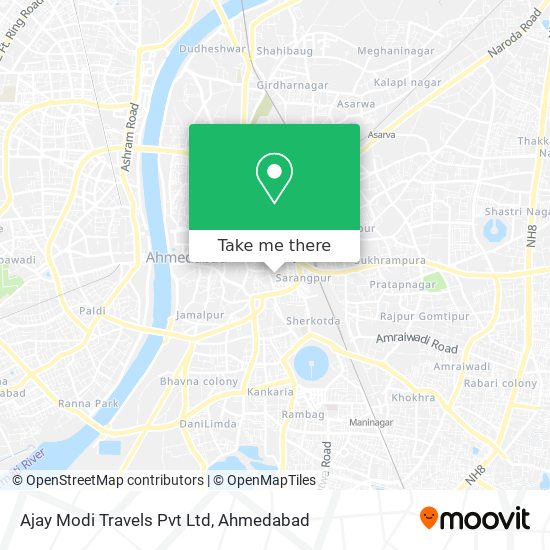 Ajay Modi Travels Pvt Ltd map