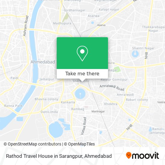 Rathod Travel House in Sarangpur map