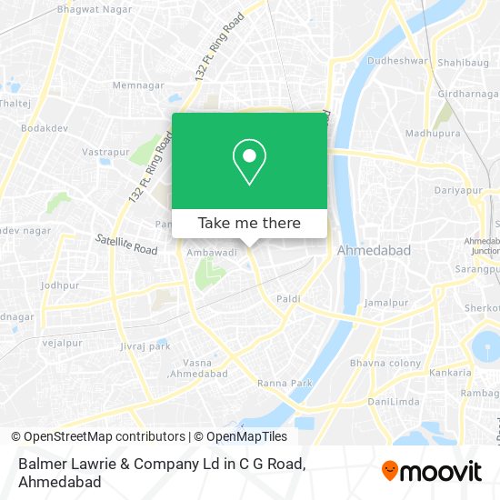Balmer Lawrie & Company Ld in C G Road map