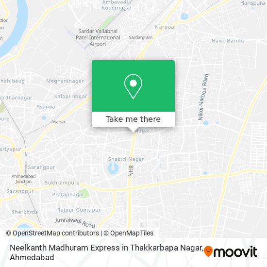 Neelkanth Madhuram Express in Thakkarbapa Nagar map