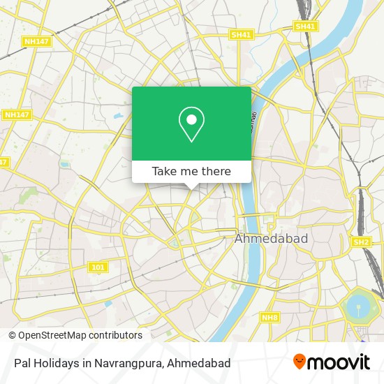 Pal Holidays in Navrangpura map