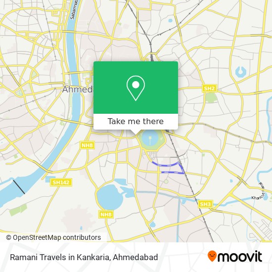 Ramani Travels in Kankaria map