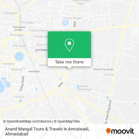 Anand Mangal Tours & Travels in Amraiwadi map