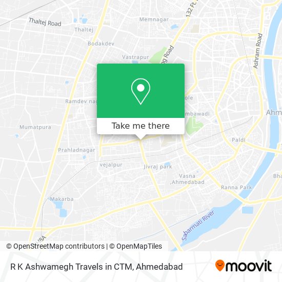 R K Ashwamegh Travels in CTM map