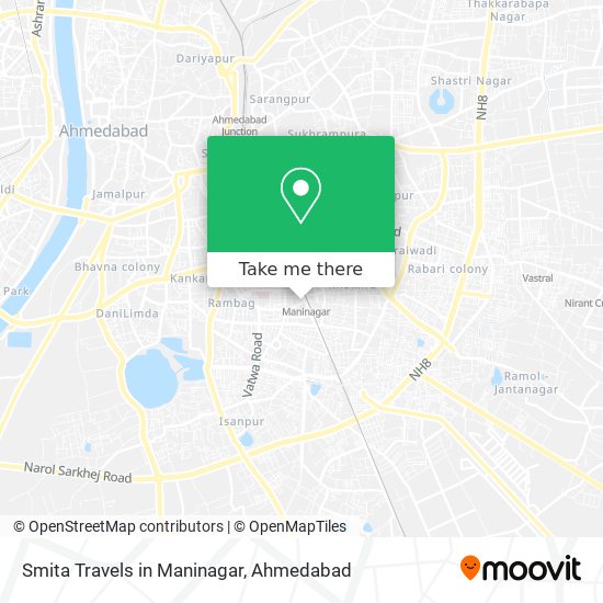 Smita Travels in Maninagar map