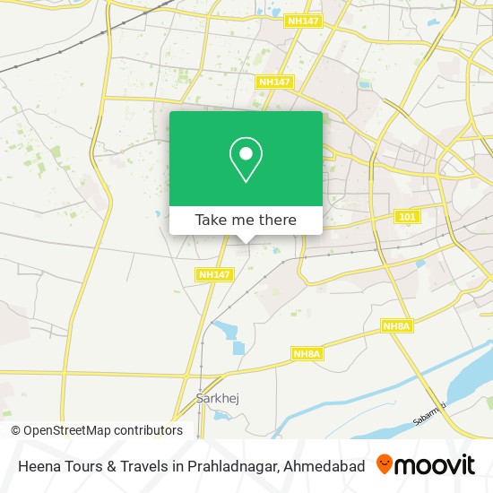 Heena Tours & Travels in Prahladnagar map