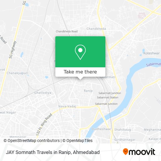 JAY Somnath Travels in Ranip map