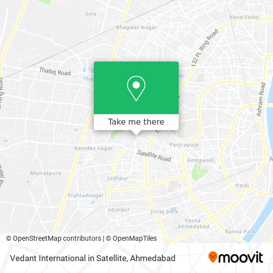 Vedant International in Satellite map