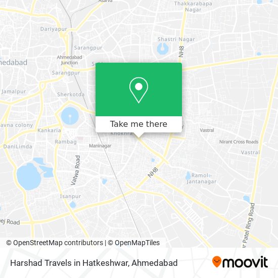 Harshad Travels in Hatkeshwar map