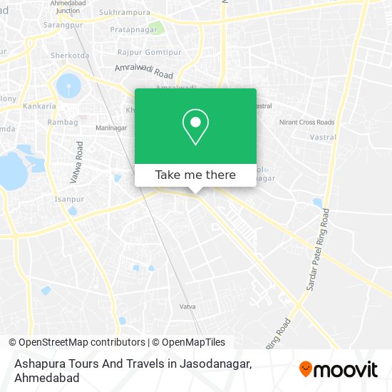 Ashapura Tours And Travels in Jasodanagar map