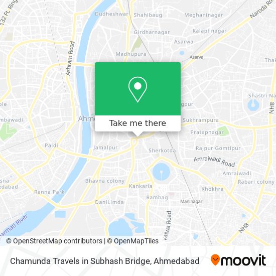 Chamunda Travels in Subhash Bridge map