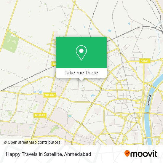 Happy Travels in Satellite map