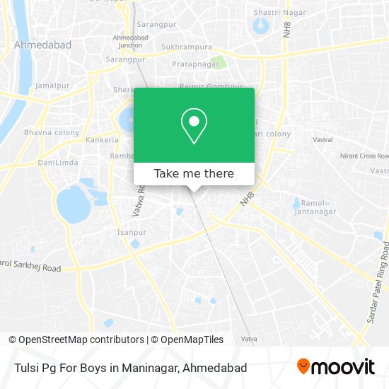 Tulsi Pg For Boys in Maninagar map