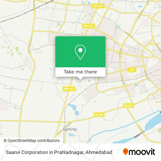 Saanvi Corporation in Prahladnagar map