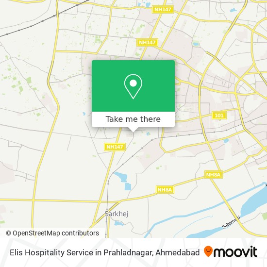 Elis Hospitality Service in Prahladnagar map