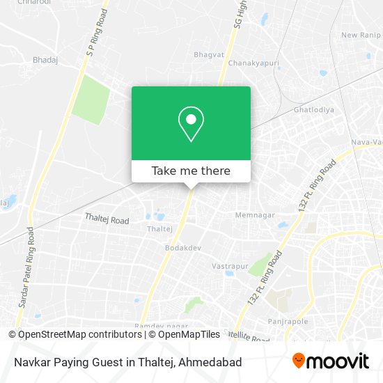 Navkar Paying Guest in Thaltej map
