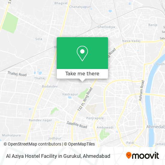 Al Aziya Hostel Facility in Gurukul map