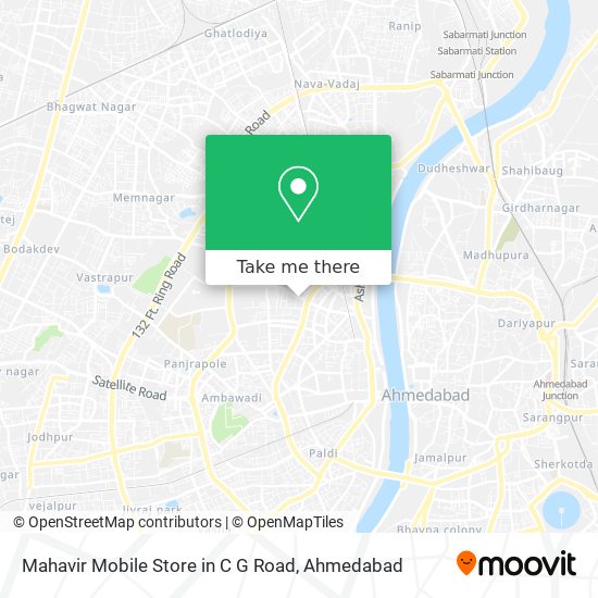 Mahavir Mobile Store in C G Road map