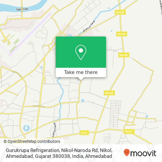 Gurukrupa Refrigeration, Nikol-Naroda Rd, Nikol, Ahmedabad, Gujarat 380038, India map