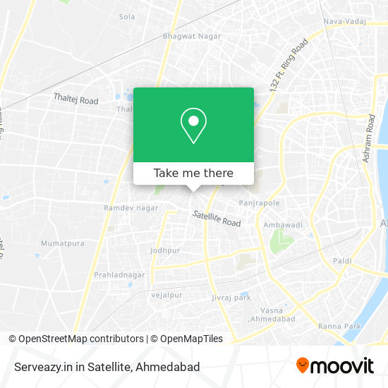 Serveazy.in in Satellite map