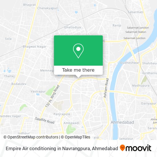 Empire Air conditioning in Navrangpura map